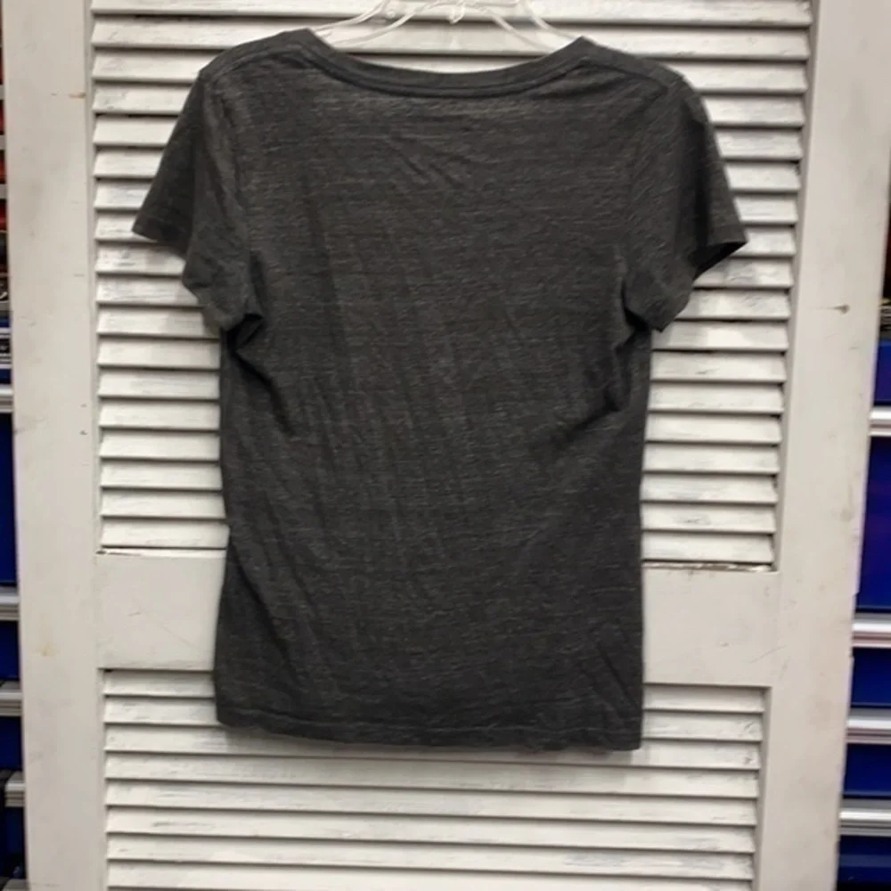 Mac Tools Grey Purple Floral Tee size Large